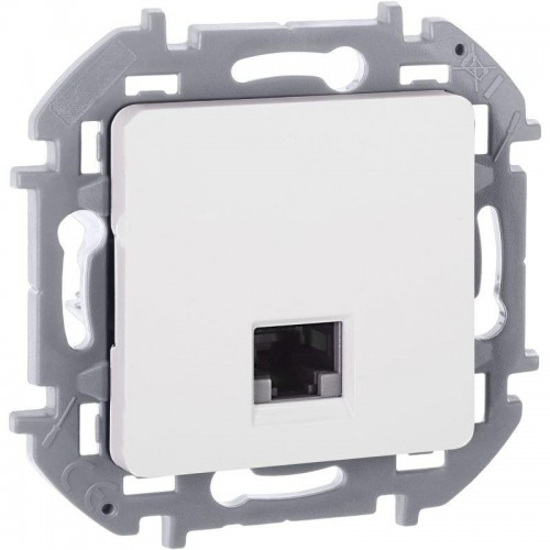 Розетка компьютерная Inspiria RJ45 кат.6 UTP механизм бел. Leg 673830