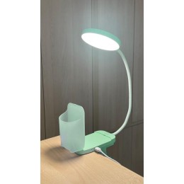 Светильник светодиодный настольный UF-751 C05 7Вт ССТ 3 уровня яркости с прищепкой зел. Ultraflash 14487