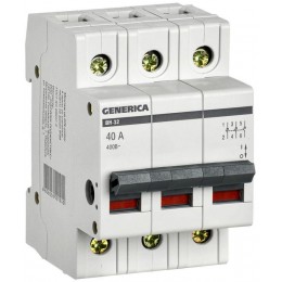 Выключатель нагрузки (мини-рубильник) 3п 40А ВН-32 GENERICA MNV15-3-040