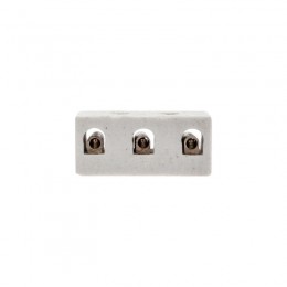 Клемма керамическая винтовая 4кв.мм 3 пары контактов с крепежным отверстием (уп.100шт) Rexant 07-6225