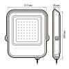 Прожектор светодиодный PFL-V 100Вт 6500К IP65 ДО Pro JazzWay 5039759