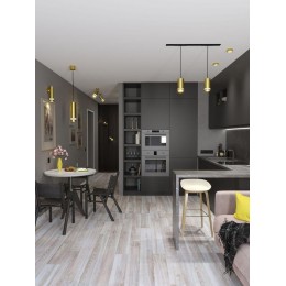 Светильник 4016 накладной потолочный под лампу GX53 золото IEK LT-UPB0-4016-GX53-1-K22