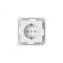 Розетка AtlasDesign 16А с заземл. защ. шторки быстрозажим. клем. механизм бел. SE ATN000145S