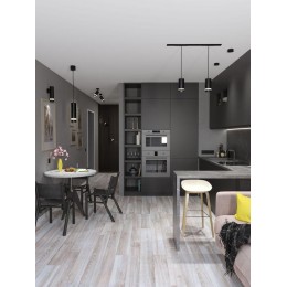 Светильник 4006 GU10 настенно-потолочный черн. IEK LT-USB0-4006-GU10-1-K02