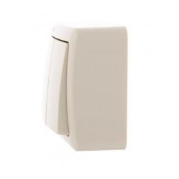 Выключатель 2-кл. 1п ОП Viola 10А IP20 крем. LEZARD 751-0300-101