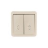 Переключатель проходной 2-кл. 2п ОП Viola 10А IP20 крем. LEZARD 751-0300-106