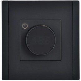 Термостат электронный FORTE&PIANO FP152 с индикацией черн. IEK FP-RT11-K02