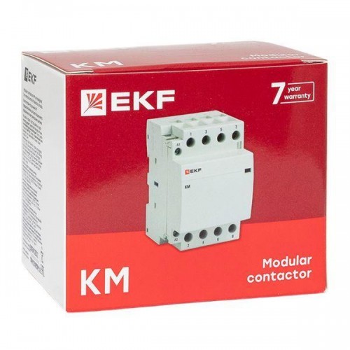 Контактор модульный КМ 16А 3NО+NC (3 мод.) EKF km-3-16-31