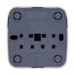 Розетка 1-м ОП Минск 16А IP20 с заземл. бел. Basic EKF EGR16-028-10
