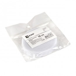 Хомут-липучка 16мм бел. (5м/ролл) PROxima EKF hlft-1-w