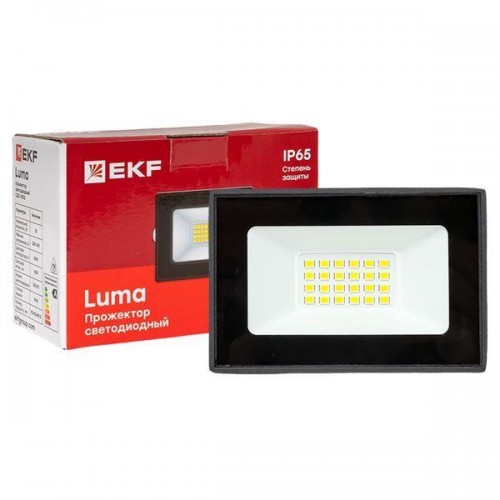 Прожектор светодиодный СДО-3002 20Вт 6500К IP65 Basic EKF FLL-3002-20-6500