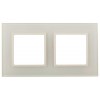 Рамка 2-м 14-5102-02 стекло Elegance сл. кость+сл. кость ЭРА Б0034489