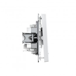 Выключатель 2-кл. ArtGallery (сх. 5а) 10AX с подсветкой быстрозажим. клем. механизм бел. SE GAL000153S