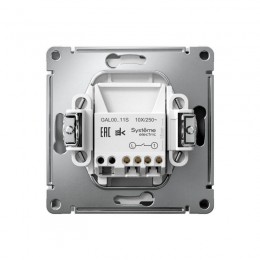 Выключатель 1-кл. ArtGallery 10AX быстрозажим. клем. механизм бел. SE GAL000111S