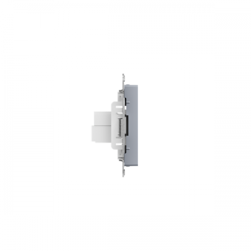 Розетка компьютерная 1-м СП Эпика RJ45 кат.5 механизм алюм. EKF UP1-SOA-RJ45-5