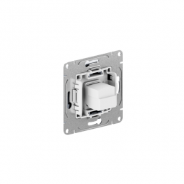 Розетка компьютерная 1-м СП Эпика RJ45 кат.5 механизм алюм. EKF UP1-SOA-RJ45-5