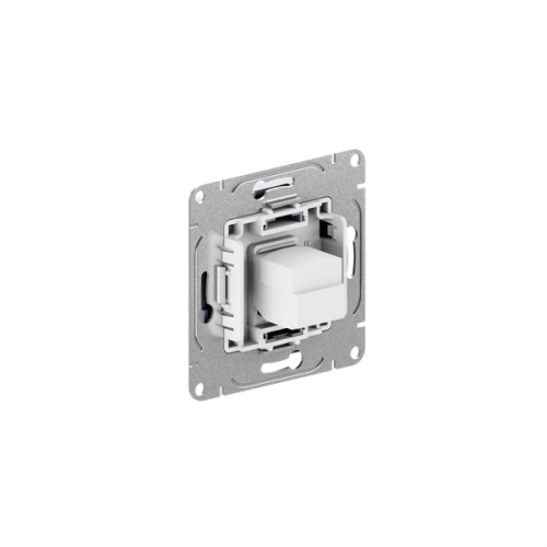 Розетка компьютерная 1-м СП Эпика RJ45 кат.5 механизм алюм. EKF UP1-SOA-RJ45-5