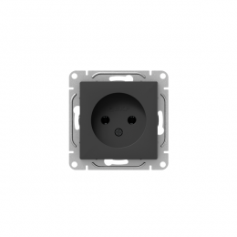 Розетка СП Эпика 16А без заземл. без шторок механизм черн. EKF UP1-SOB-100