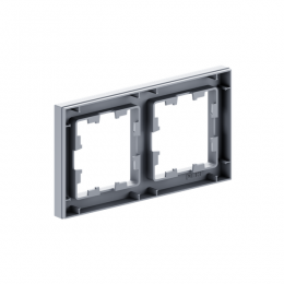 Рамка 2-м Эпика пластик алюм. EKF UP1-FPA-02