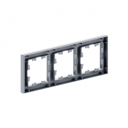 Рамка 3-м Эпика пластик алюм. EKF UP1-FPA-03