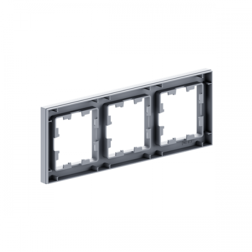 Рамка 3-м Эпика пластик алюм. EKF UP1-FPA-03