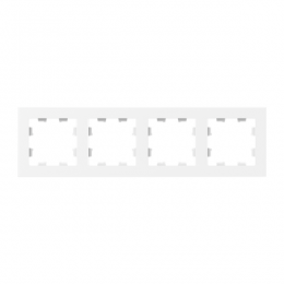 Рамка 4-м Эпика пластик бел. EKF UP1-FPW-04