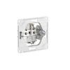 Розетка Glossa 16А с заземл. быстрозажим. клем. механизм бел. SE GSL000143S