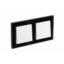 Рамка 2-м AtlasDesign Nature стекло черн. SE ATN321002