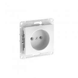 Розетка Glossa 16А без заземл. быстрозажим. клем. механизм бел. SE GSL000141S