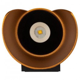 Светильник светодиодный WL42 BK+GD 6Вт 3500К IP54 для интерьера/фасадов черн./зол. Эра Б0054420