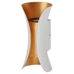 Светильник светодиодный WL42 WH+GD 6Вт 3500К IP54 для интерьера/фасадов бел./зол. Эра Б0054421