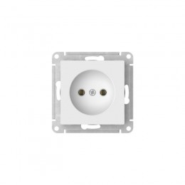 Розетка AtlasDesign 16А без заземл. без шторок быстрозажим. клем. механизм бел. SE ATN000141S
