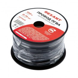 Провод ПГВА 0.75 Ч бухта (м) Rexant 01-6506