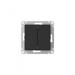 Выключатель 2-кл. AtlasDesign (сх. 5) 10AX быстрозажим. клем. механизм карбон SE ATN001051S