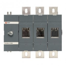 Рубильник 3п 1000А без рукоятки управления TwinBlock PROxima EKF tb-s-1000-3p