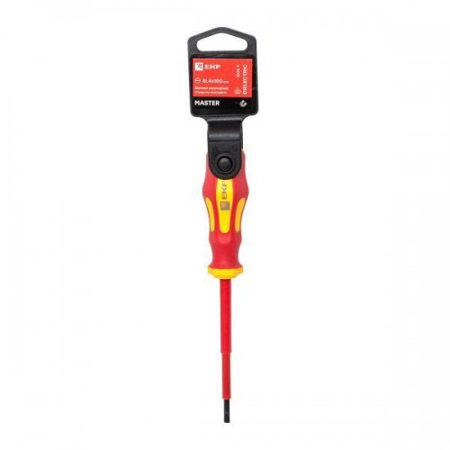 Отвертка SL4х100мм Master 1000В Basic EKF sl-4-100-mas-in