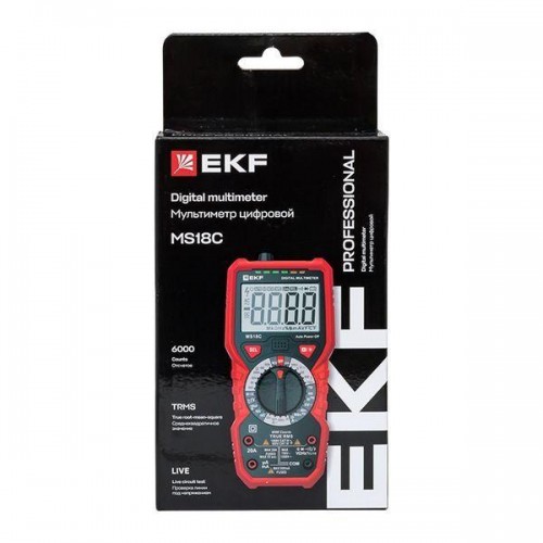 Мультиметр цифровой MS18C Professional EKF In-180701-pm18C