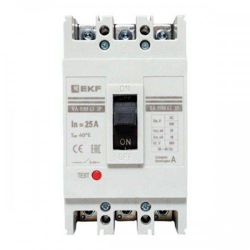 Выключатель автоматический 3п 63/25А 25кА ВА-99М PROxima EKF mccb99-63-25m