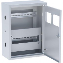 Щит ЯУР на 2 счетчика с двумя DIN-рейками (400х300х150) Basic EKF uerm-din-400-2