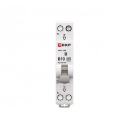 Выключатель автоматический дифференциального тока 1мод. C 10А 30мА тип А 6кА АВДТ-63М (электрон.) PROxima EKF D636EA10C30