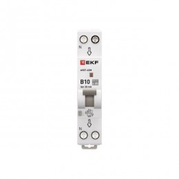 Выключатель автоматический дифференциального тока 1мод. C 10А 30мА тип А 6кА АВДТ-63М (электрон.) PROxima EKF D636EA10C30