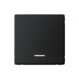 Выключатель 1-кл. ArtGallery 10AX с подсветкой быстрозажим. клем. механизм карбон SE GAL001013S