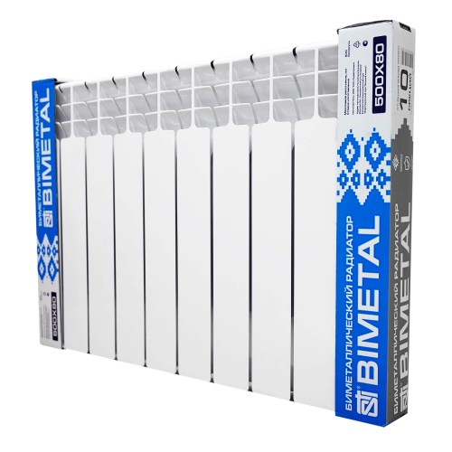 Биметаллический радиатор STI Bimetal 500/80 (S500B10) 8 сек.