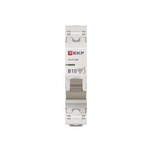 Выключатель автоматический 1п B 10А 6кА ВА 47-63N PROxima EKF M636110B
