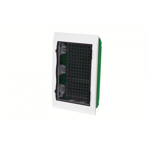 Корпус встраиваемый City9 Box IT 3 ряда 36мод. 2 розетки с прозр. дверцей SE EZ9E312S2FIT