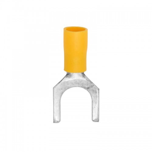Наконечник вилочный изолированный 2.5-6кв.мм А=8.5мм желт. (уп.50шт) DKC 2C18P