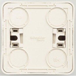 Розетка 1-м ОП Этюд 16А IP20 250В без заземл. защ. шторки крем. SE PA16-002K