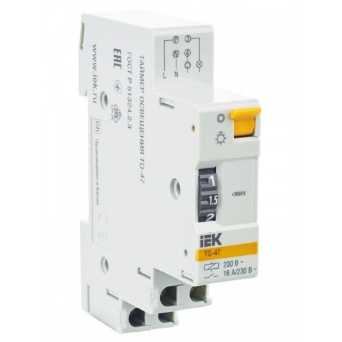 Таймер освещения ТО-47 16А 230В на DIN-рейку KARAT IEK MTA30-16