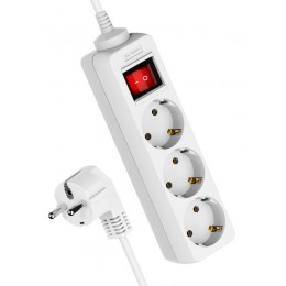 Удлинитель 3х3м с заземл. 10А IP20 ПВС 3х1 с выкл. КОСМОС YKsm3m-3g-Z-V(K)