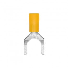 Наконечник вилочный изолированный 2.5-6кв.мм А=6.4мм желт. (уп.50шт) DKC 2C16P